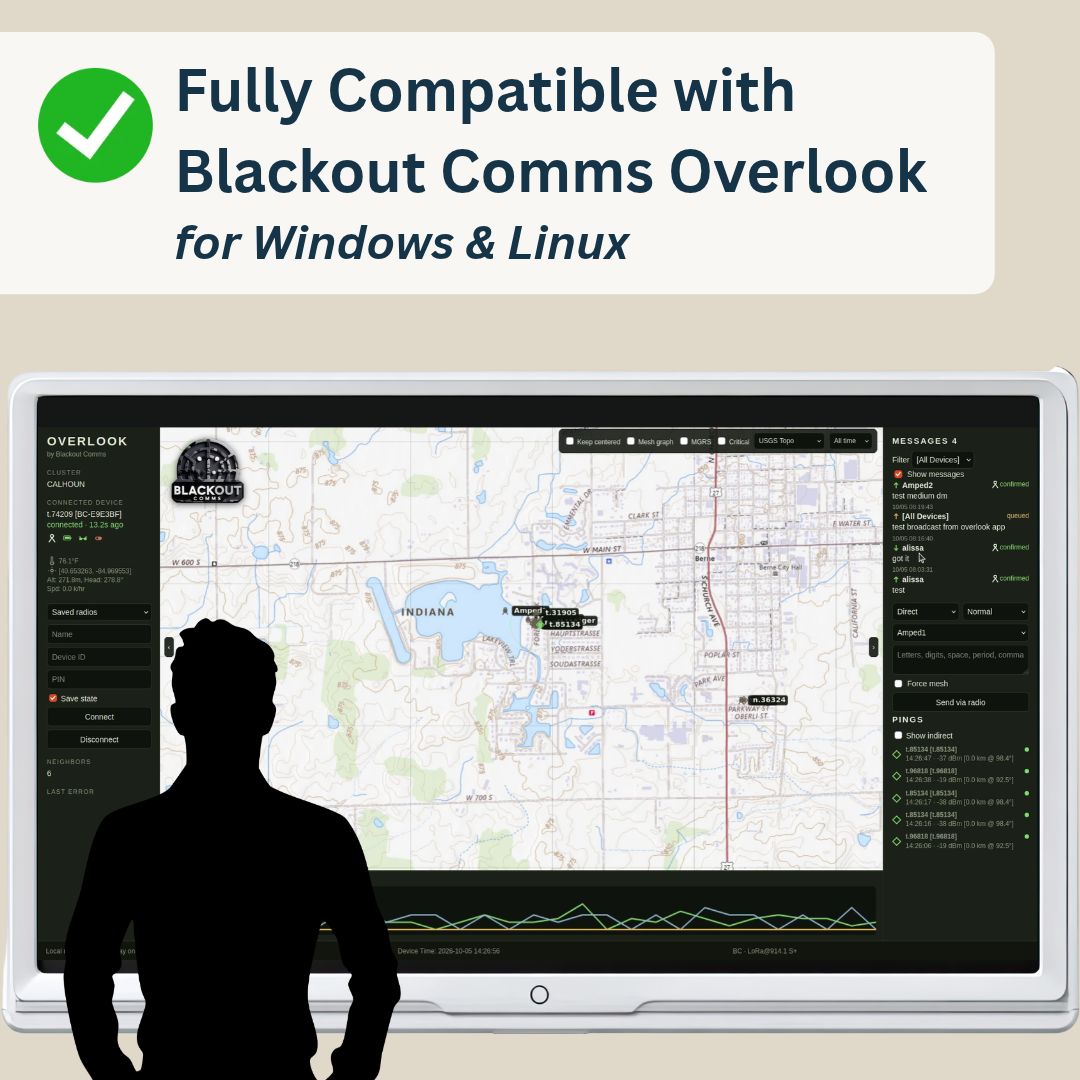Blackout Comms T-Deck Plus Pair – Ready-to-Use 2-Device Off-Grid Mesh Texting & Tracking Set