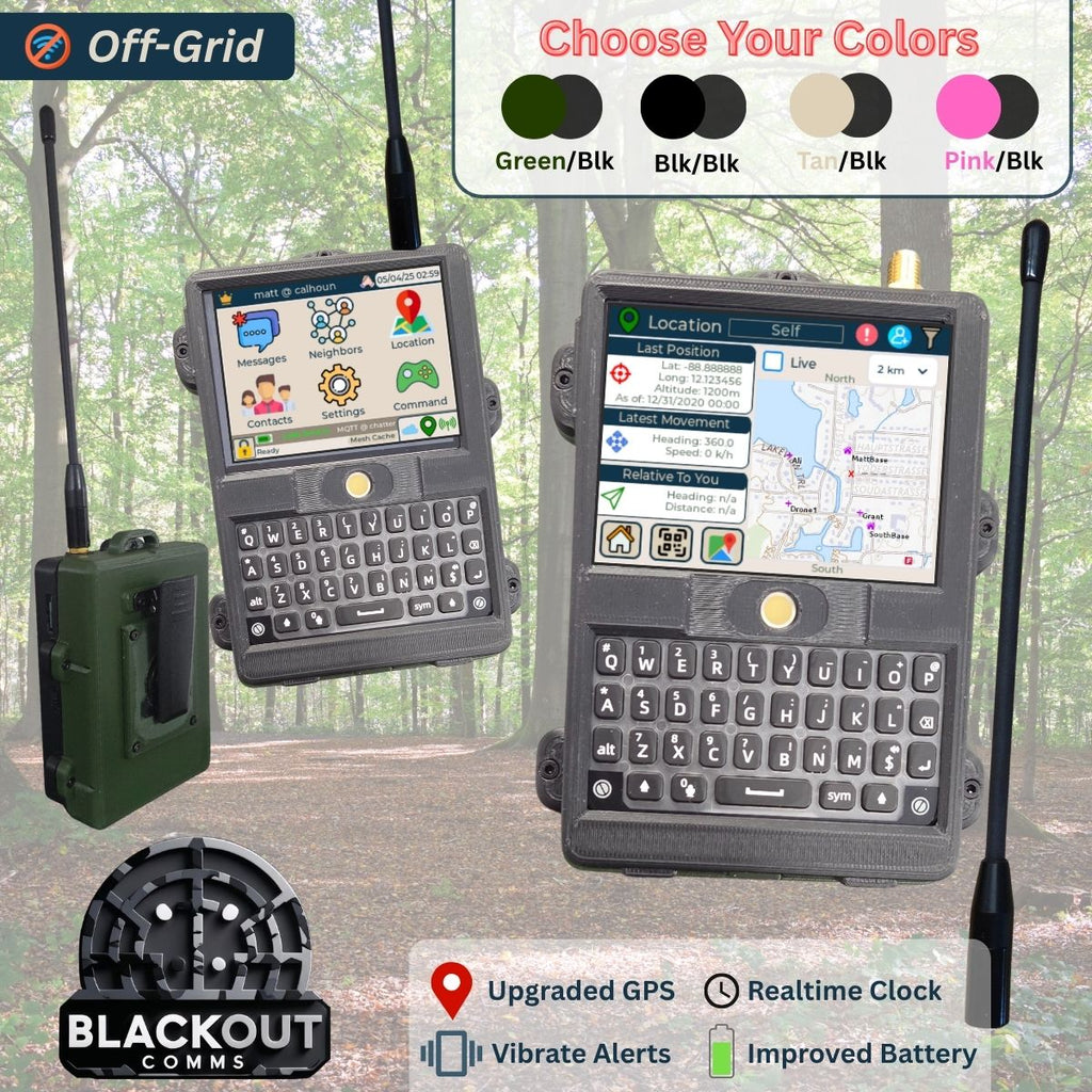 Blackout Comms Custom T-Deck Pair – Ready-to-Use 2-Device Off-Grid Mesh Set