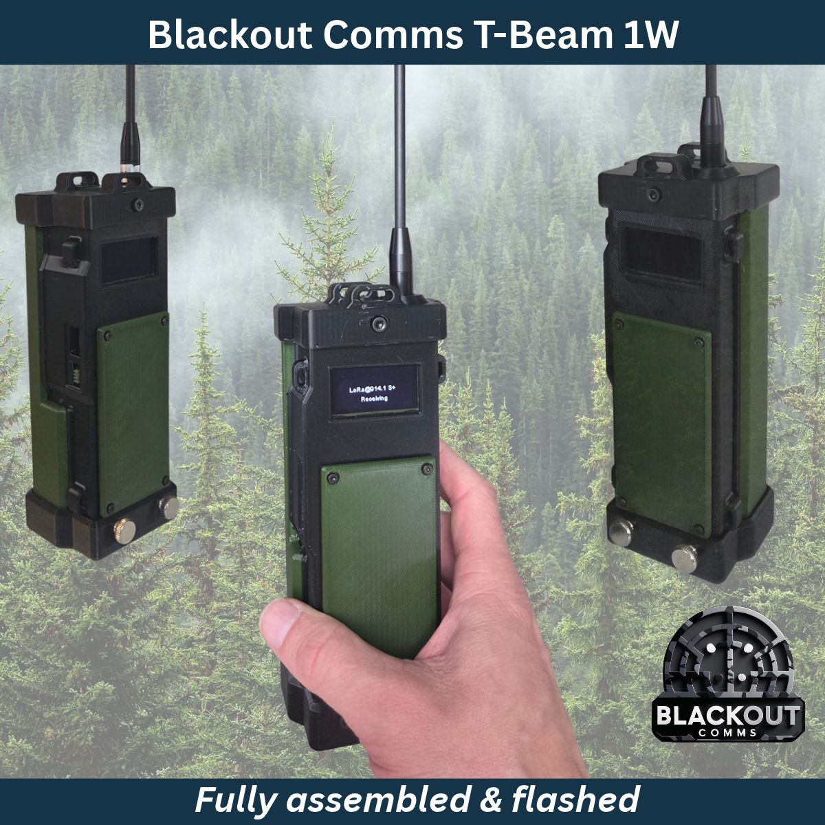 Blackout Comms Lilygo T-Beam 1W Mesh Link – High-Power Off-Grid Node