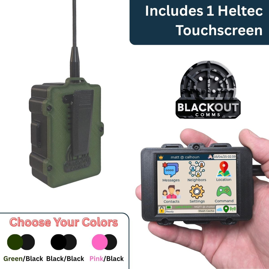 Blackout Comms Heltec V4 Touchscreen – Ready-to-Use Off-Grid Mesh Texting & Tracking Device