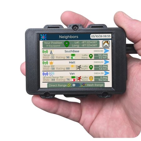 Blackout Comms Heltec V4 Touchscreen – Ready-to-Use Off-Grid Mesh Texting & Tracking Device