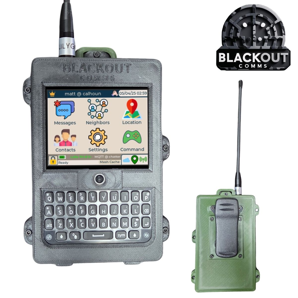 Blackout Comms T-Deck Plus Pair – Ready-to-Use 2-Device Off-Grid Mesh Texting & Tracking Set