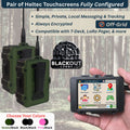 Blackout Comms Heltec V4 Touchscreen Pair – Ready-to-Use 2-Device Off-Grid Mesh Texting & Tracking Set