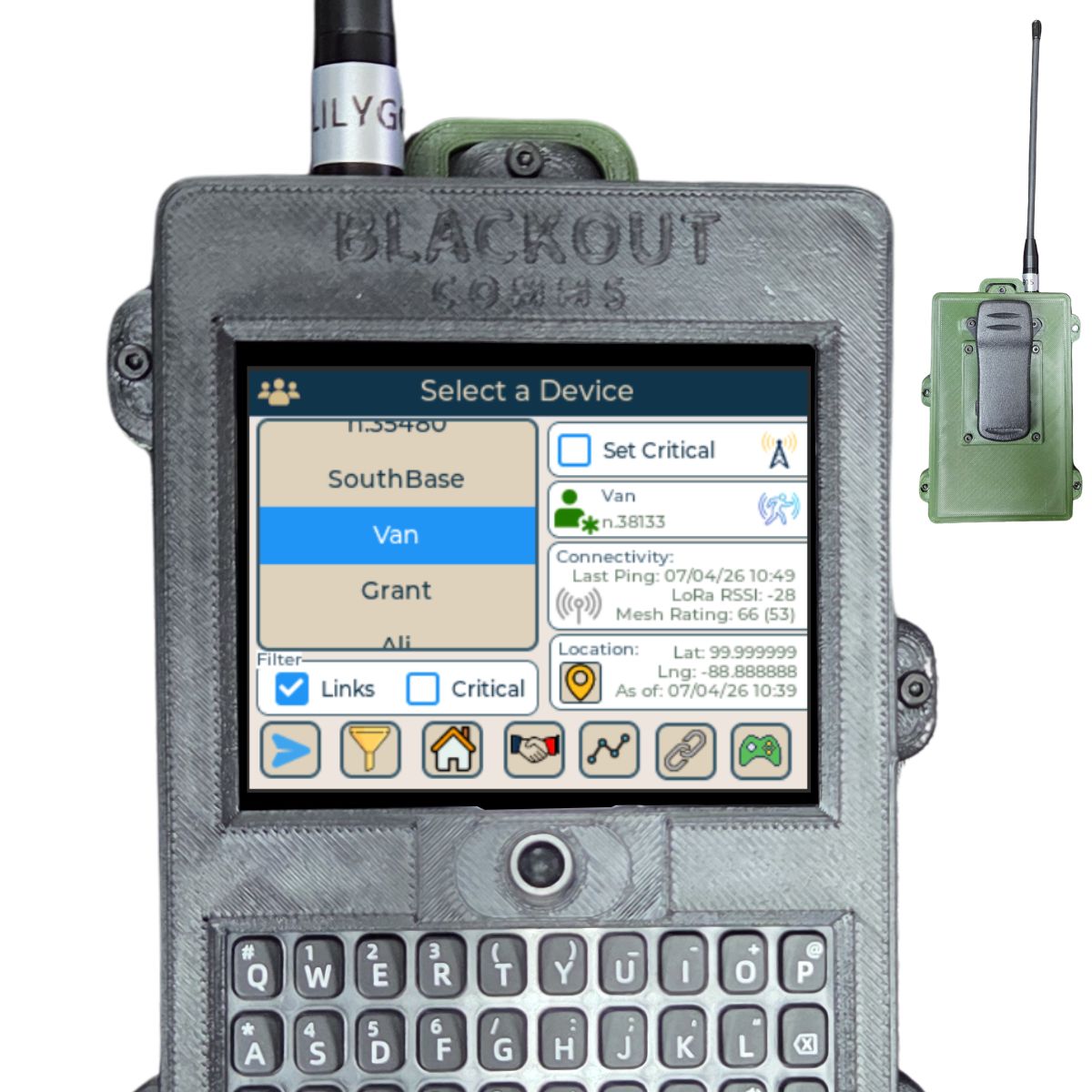 Blackout Comms T-Deck Plus Pair – Ready-to-Use 2-Device Off-Grid Mesh Texting & Tracking Set