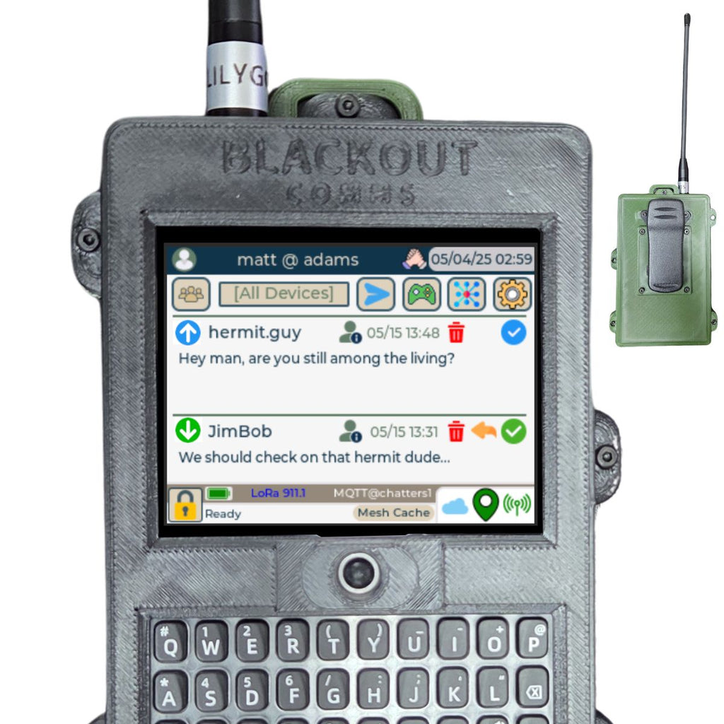 Blackout Comms Custom T-Deck Pair – Ready-to-Use 2-Device Off-Grid Mesh Set