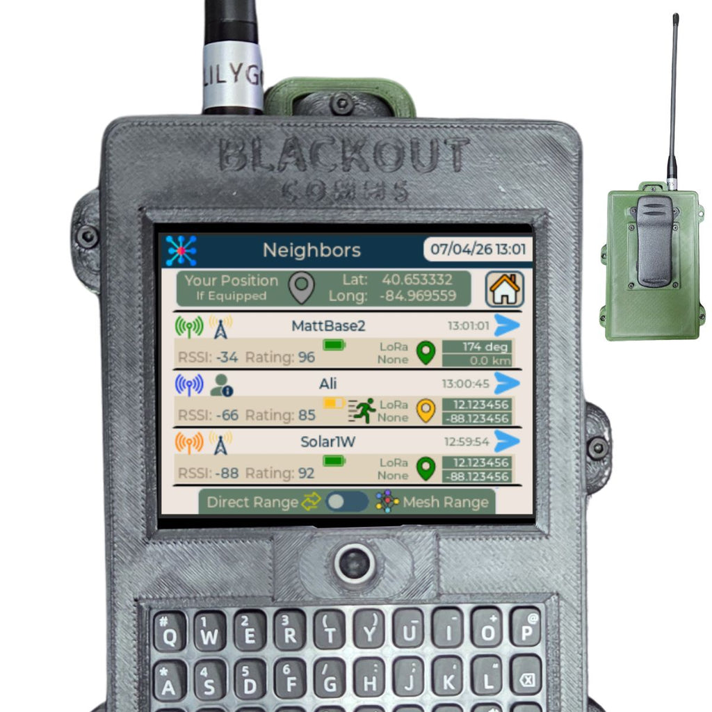 Blackout Comms T-Deck Plus Pair – Ready-to-Use 2-Device Off-Grid Mesh Texting & Tracking Set