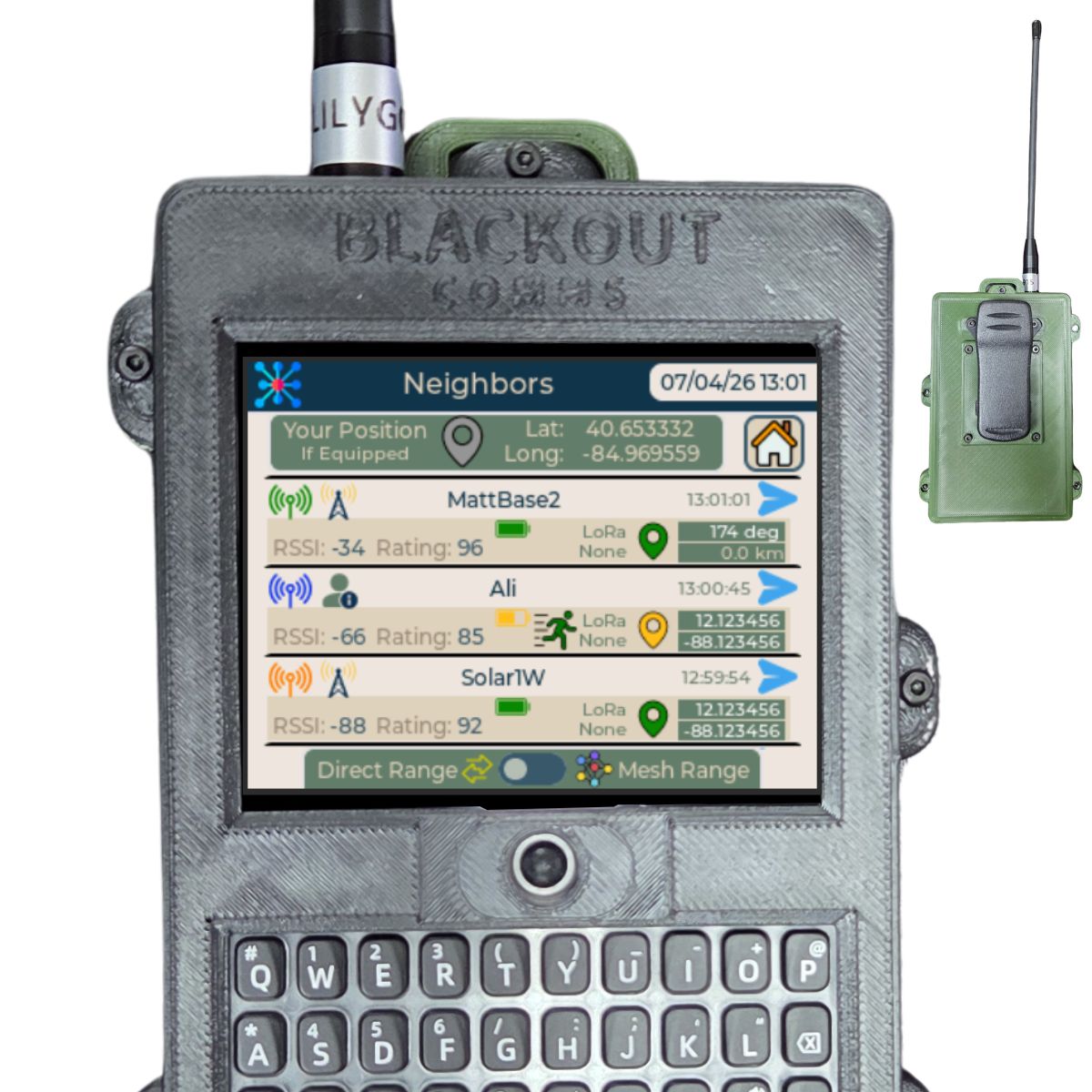 Blackout Comms Custom T-Deck Pair – Ready-to-Use 2-Device Off-Grid Mesh Set
