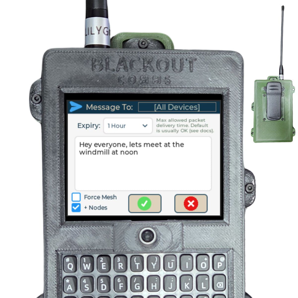 Blackout Comms T-Deck Plus Pair – Ready-to-Use 2-Device Off-Grid Mesh Texting & Tracking Set