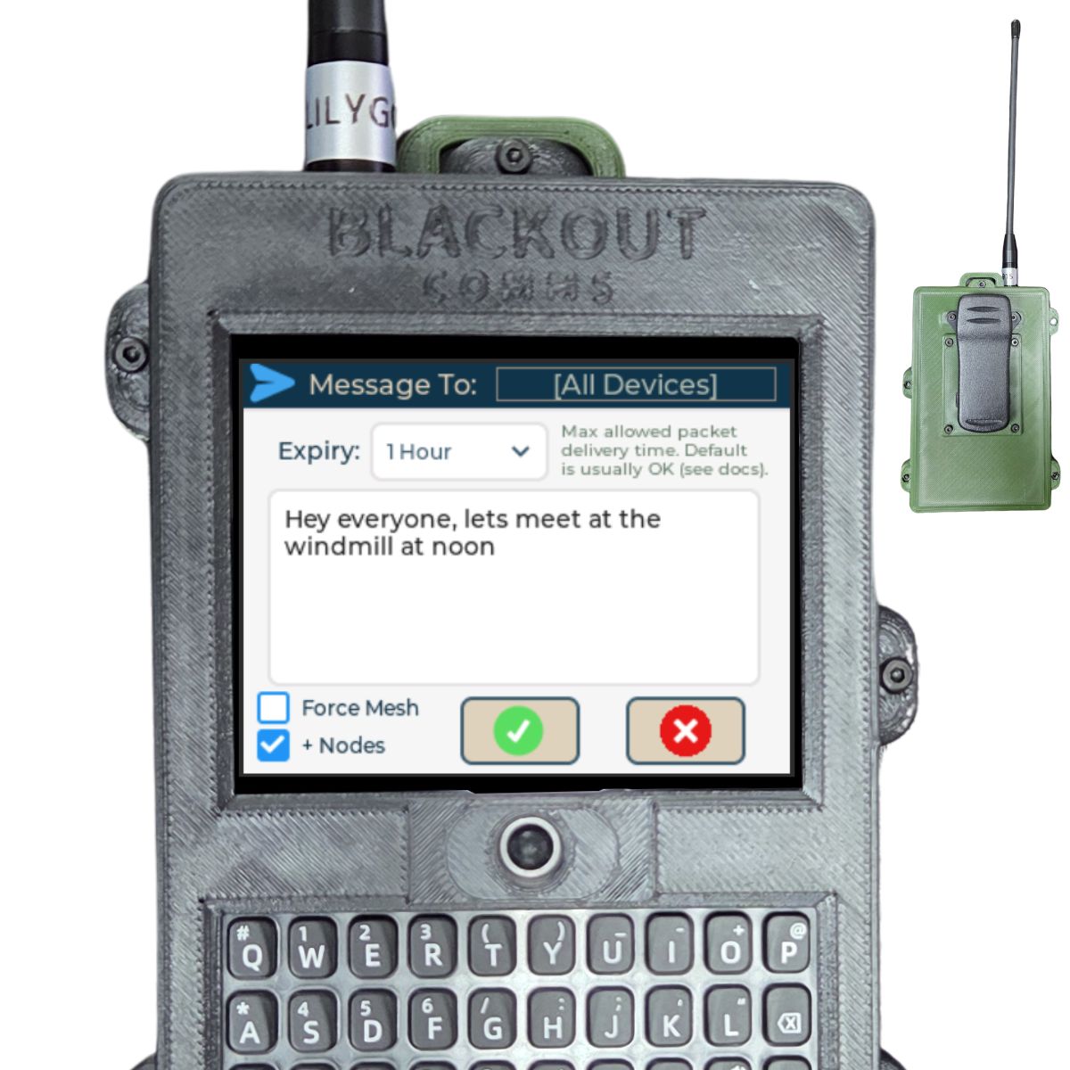 Blackout Comms T-Deck Plus Pair – Ready-to-Use 2-Device Off-Grid Mesh Texting & Tracking Set